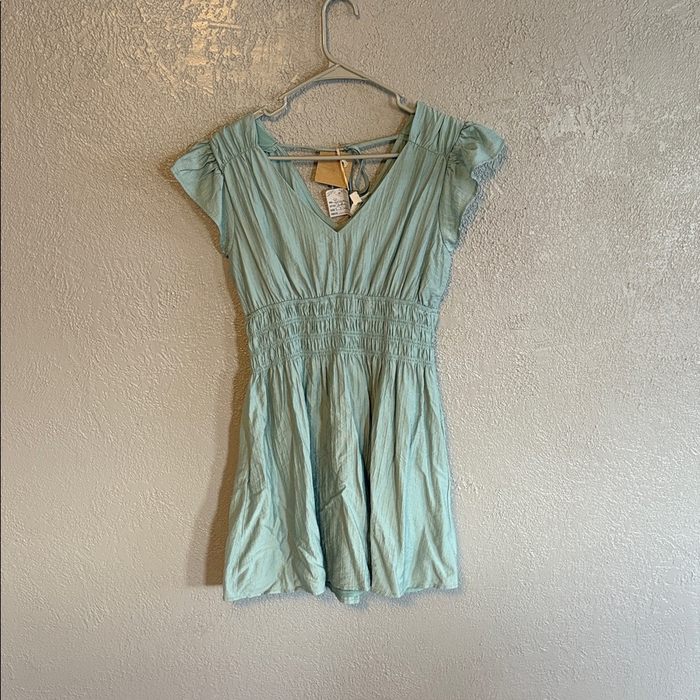 Light blue Short Sleeve Dress
